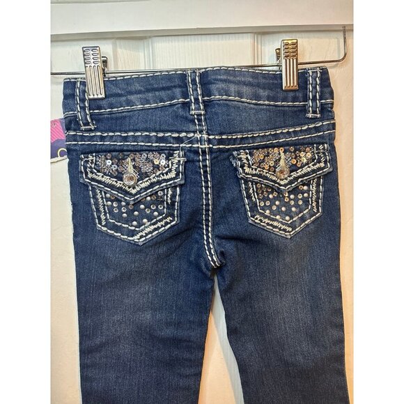 Cherokee rhinestone skinny jeans size 4 - Picture 5 of 6